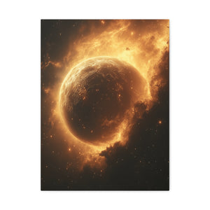Galactic Wall Art Print, Cosmic Home Decor, Space Lover Gift, Modern Canvas Artwork