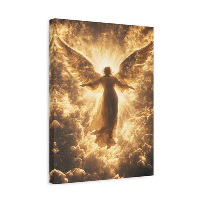 Heavenly Angel Canvas Print, Spiritual Wall Art, Home Decor, Gift for Faith, Inspirational Artwork, Angelic Guardian Decor