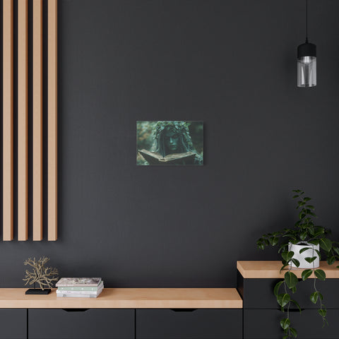 Forest Goddess Art Canvas Wall Décor, Nature Lover Gift, Boho Home Decoration, Fantasy Artwork, Unique Gift Idea