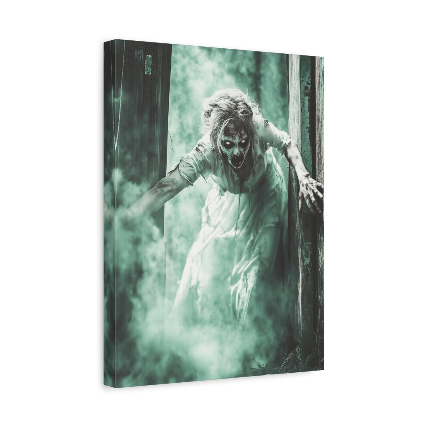 Haunting Matte Canvas Print, Wall Art for Halloween, Scary Decor, Spooky Home Decoration, Horror Lovers Gift, Creepy Artwork