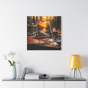Sunset Landscape Canvas Art, Nature Decor, Home Wall Art, Gift for Art Lovers, Gallery Wrap, Modern Artwork