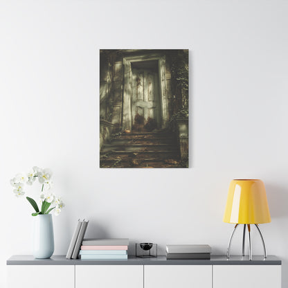 Mystical Doorway Canvas Art Print, Home Decor, Wall Art, Gift for Home, Haunted House Decor, Unique Artwork