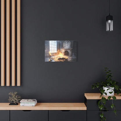 Mystical Canvas Art Print, Wall Decor for Fantasy Lovers, Enchanted Home Decor, Gifts for Book Lovers, Surreal Atmosphere Artwork