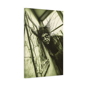 Horror Art Canvas Print, Unique Home Decor, Spooky Wall Art, Gothic Style, Creepy Gift Idea, Halloween Decoration