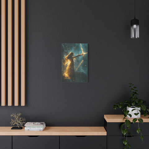Celestial Archer Canvas Art Print, Dreamy Home Decor for Art Lovers, Gift for Her, Modern Wall Art, Bohemian Room Decor