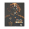 Beagle Military Wall Art - Patriotic Dog Décor for Army, Air Force, Navy, Marines