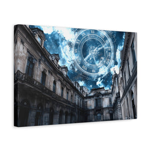 Sky Clock Matte Canvas Art | Unique Home Décor, Wall Art, Gift for Art Lovers