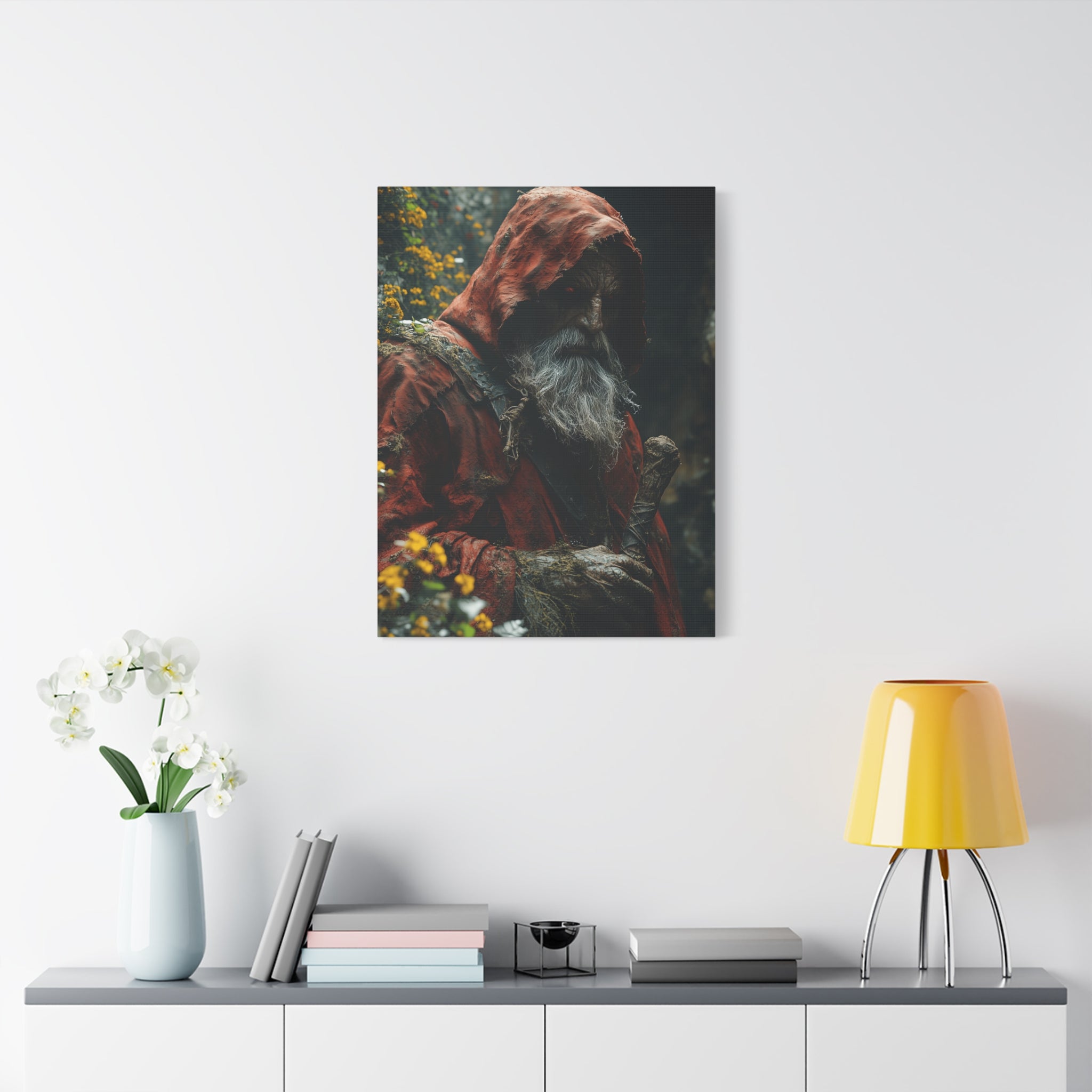 Mystical Forest Canvas Print, Wall Art, Fantasy Decor, Nature Inspired Gift, Home Wall Decor, Witchcraft Theme, Magical Atmosphere