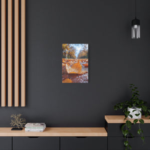 Autumn Leaf Canvas Wall Art, Nature Decor, Fall Home Decor, Seasonal Artwork, Gallery Wall, Eco-Friendly Art