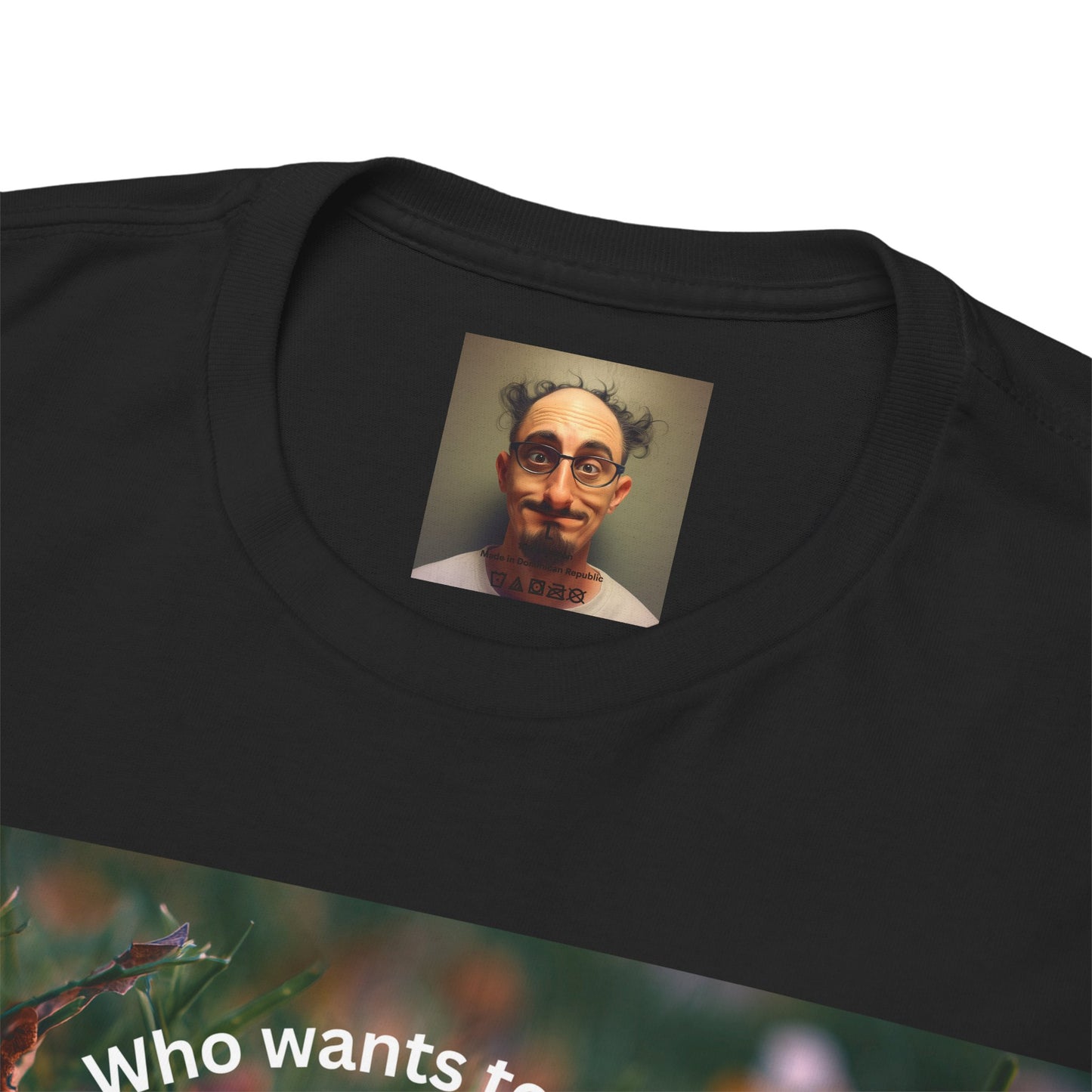 Playful Unisex Heavy Cotton Tee featuring humorous hacky sack graphic, perfect for casual wear.