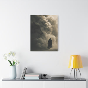 Mystical Wolf Canvas Art, Nature Lover Gift, Wall Decor, Home Aesthetic, Fantasy Art, Animal Lovers, Unique Gift Idea