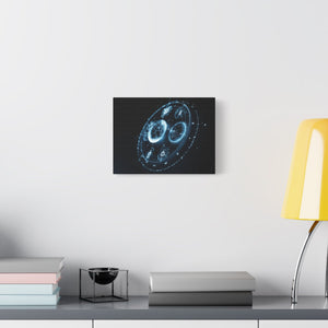 Galactic Matte Canvas Art, Astronomy Wall Decor, Modern Space Print, Home Office Artwork, Celestial Gift Idea