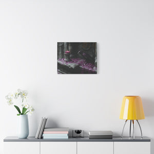 Gothic raven canvas wall art with dark aesthetic and moody design for alternative home decor