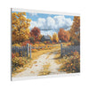 Autumn Décor, Canvas Art, AI Autumn Landscape, Nature Artwork Gift, Modern Wall Hanging, Unique Wall Art