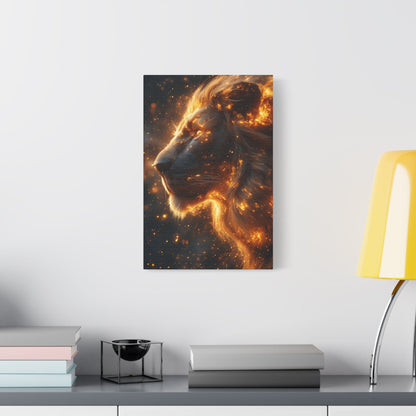 Majestic Lion Canvas Art - Wall Decor, Animal Print, Home Decoration, Gift for Animal Lovers, Stunning Wall Art