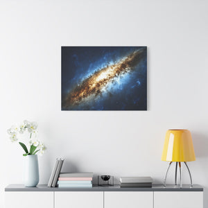 Galactic Canvas Art Print, Space Decor, Nebula Wall Art, Home Office Decor, Astronomical Gift