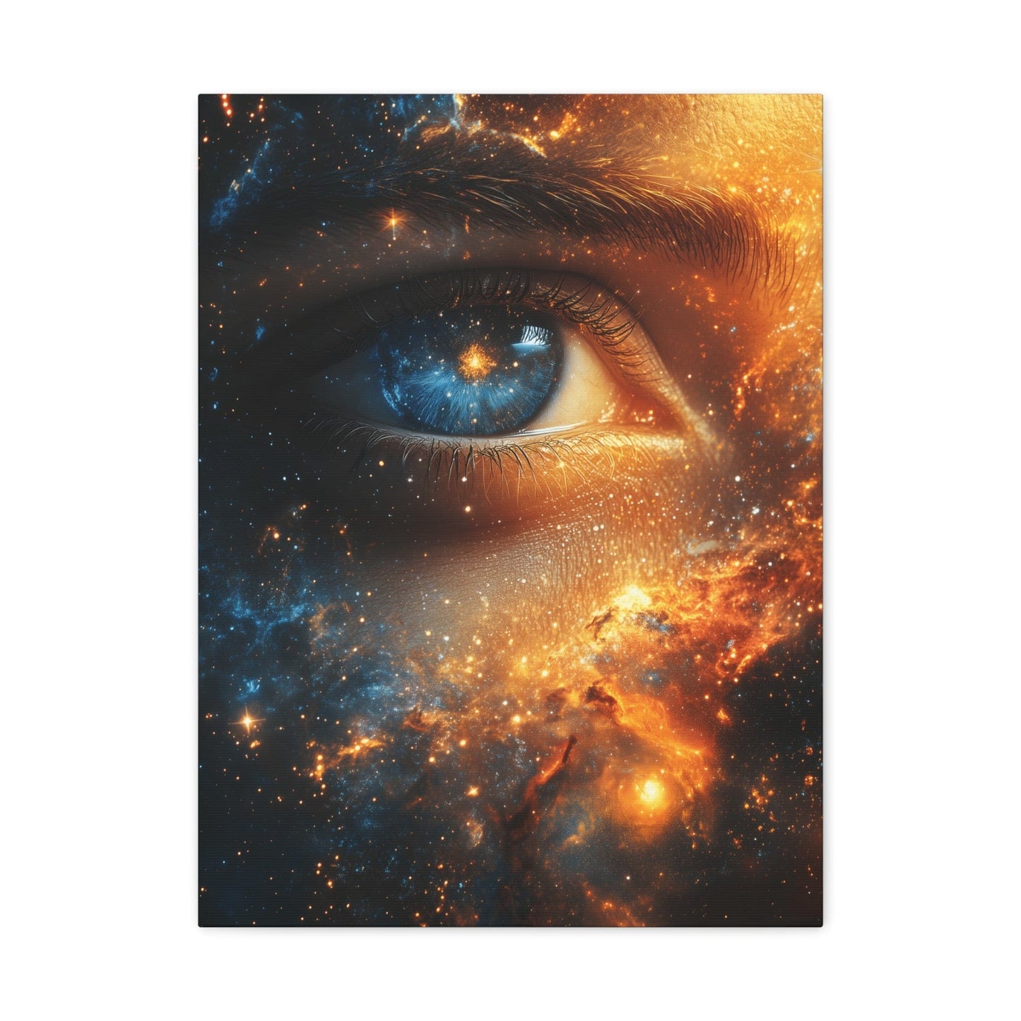 Cosmic Eye Wall Art Canvas, Mystical Home Decor, Celestial Art, Space Lover's Gift, Unique Wall Decor