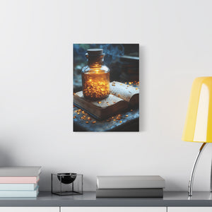Illuminated Canvas Art, Cozy Home Decor, Gift for Book Lovers, Unique Wall Art, Enchanted Decoration