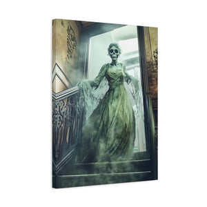 Hauntingly Elegant Canvas Art, Creepy Home Decor, Halloween Wall Art, Spooky Artwork, Gothic Living Room Decoration