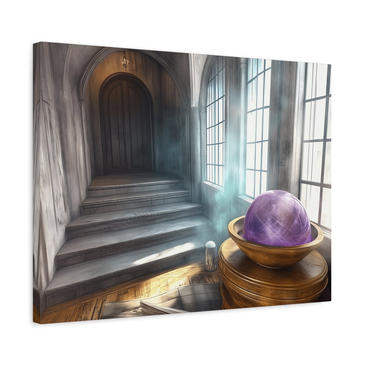 Mystical Canvas Wall Art, Fantasy Decor, Home Aesthetic, Gift for Wizards, Witch Decor, Halloween Art, Magical Atmosphere