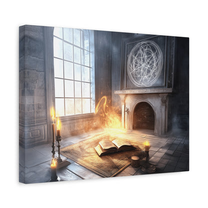 Mystical Canvas Art Print, Wall Decor for Fantasy Lovers, Enchanted Home Decor, Gifts for Book Lovers, Surreal Atmosphere Artwork