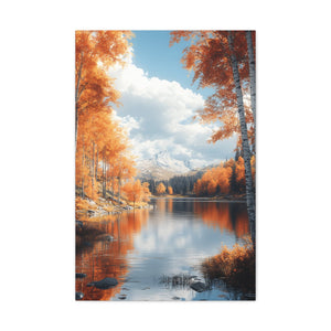 Autumn Landscape Canvas Print, Nature Wall Art, Fall Decor, Home Office Decor, Gift for Nature Lovers, Scenic Wall Hanging
