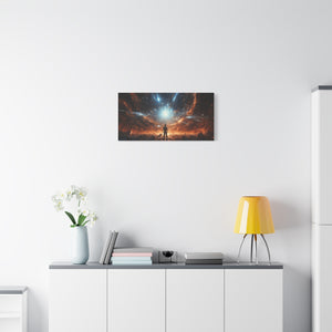 Cosmic Canvas Print, Abstract Art for Home Decor, Inspirational Wall Art, Unique Gift for Art Lovers, Modern Aesthetic