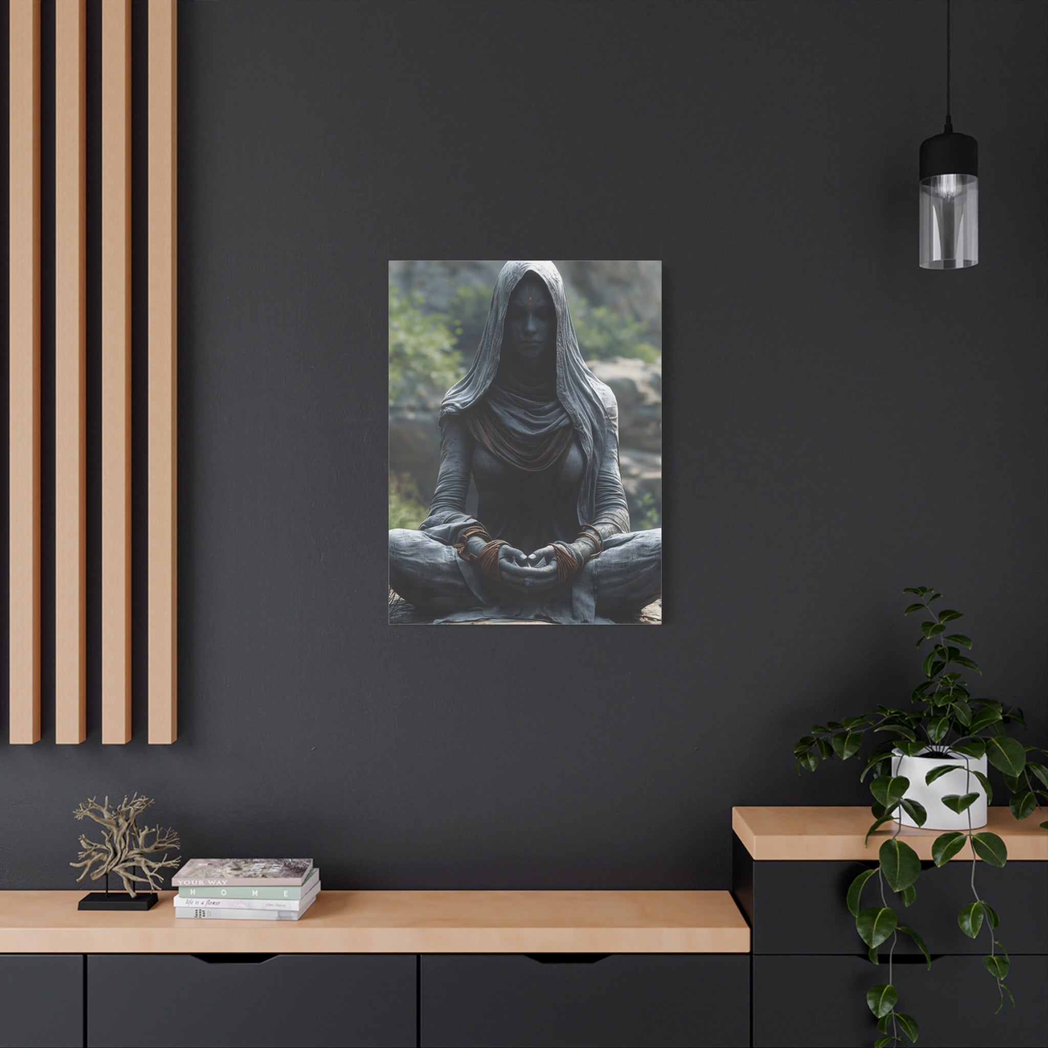 Meditation Wall Art, Zen Decor for Mindfulness, Spiritual Canvas Print, Spiritual Gift, Calm Room Decor, Artwork for Yoga Enthusiasts