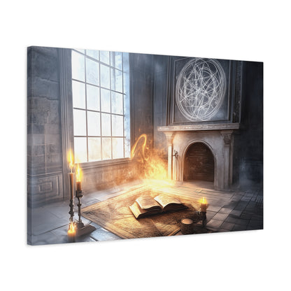 Mystical Canvas Art Print, Wall Decor for Fantasy Lovers, Enchanted Home Decor, Gifts for Book Lovers, Surreal Atmosphere Artwork