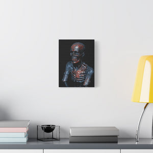 Stretched Canvas Art Print, Gothic Skeleton Wall Decor, Macabre Home Aesthetic, Halloween Wall Art, Dark Artwork for Spooky Vibes