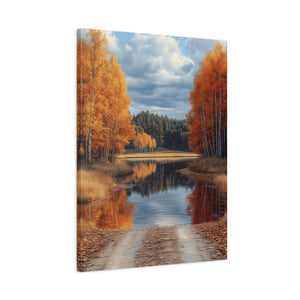 Autumn Landscape Canvas Print, Nature Wall Art, Fall Decor, Rustic Home Decor