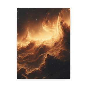 Canvas Wall Art, Cosmic Landscape, Celestial Décor, Starry Night Art, Space Wall Décor