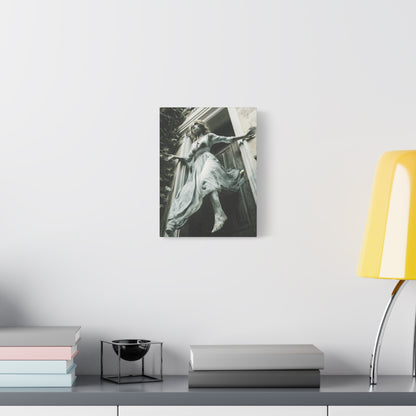 Eerie Fantasy Wall Art Canvas, Dark Atmosphere Decor, Gothic Home Decor, Haunting Art for Halloween, Unique Gift Idea