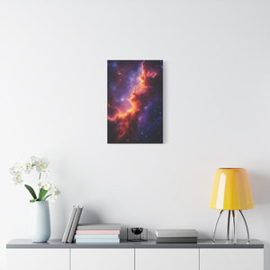 Stretched Canvas Print, Celestial Artwork, Home Decor, Space-Themed Gift, Office Wall Art, Galaxy Canvas