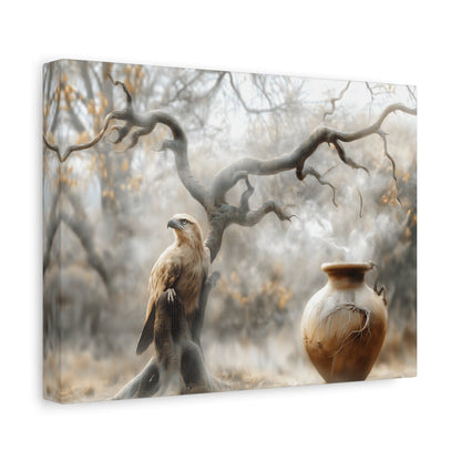 Nature-Inspired Matte Canvas Print, Wall Art, Bohemian Home Decor, Gift for Bird Lovers, Rustic Wall Decor, Wildlife Artwork