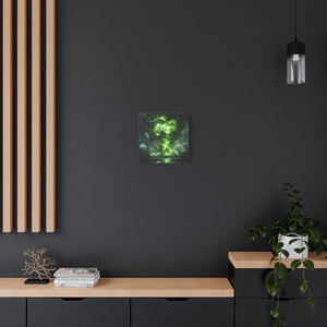 Enchanted Tree Canvas Art Print, Nature Home Decor, Forest Wall Art, Living Room Decoration, Gift for Nature Lovers, Green Wall Art