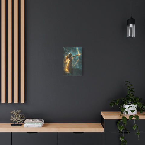Celestial Archer Canvas Art Print, Dreamy Home Decor for Art Lovers, Gift for Her, Modern Wall Art, Bohemian Room Decor