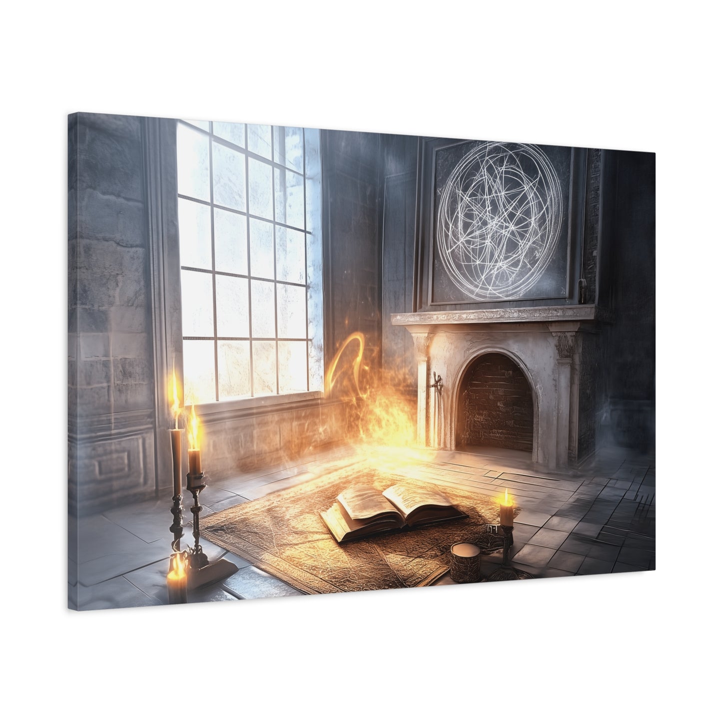 Mystical Canvas Art Print, Wall Decor for Fantasy Lovers, Enchanted Home Decor, Gifts for Book Lovers, Surreal Atmosphere Artwork