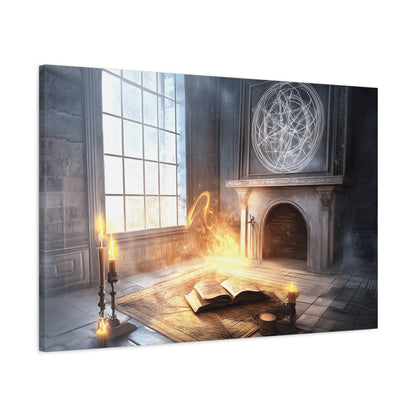 Mystical Canvas Art Print, Wall Decor for Fantasy Lovers, Enchanted Home Decor, Gifts for Book Lovers, Surreal Atmosphere Artwork