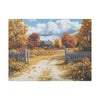 Autumn Décor, Canvas Art, AI Autumn Landscape, Nature Artwork Gift, Modern Wall Hanging, Unique Wall Art