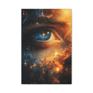 Cosmic Eye Wall Art Canvas, Mystical Home Decor, Celestial Art, Space Lover's Gift - BldyLcks Designs