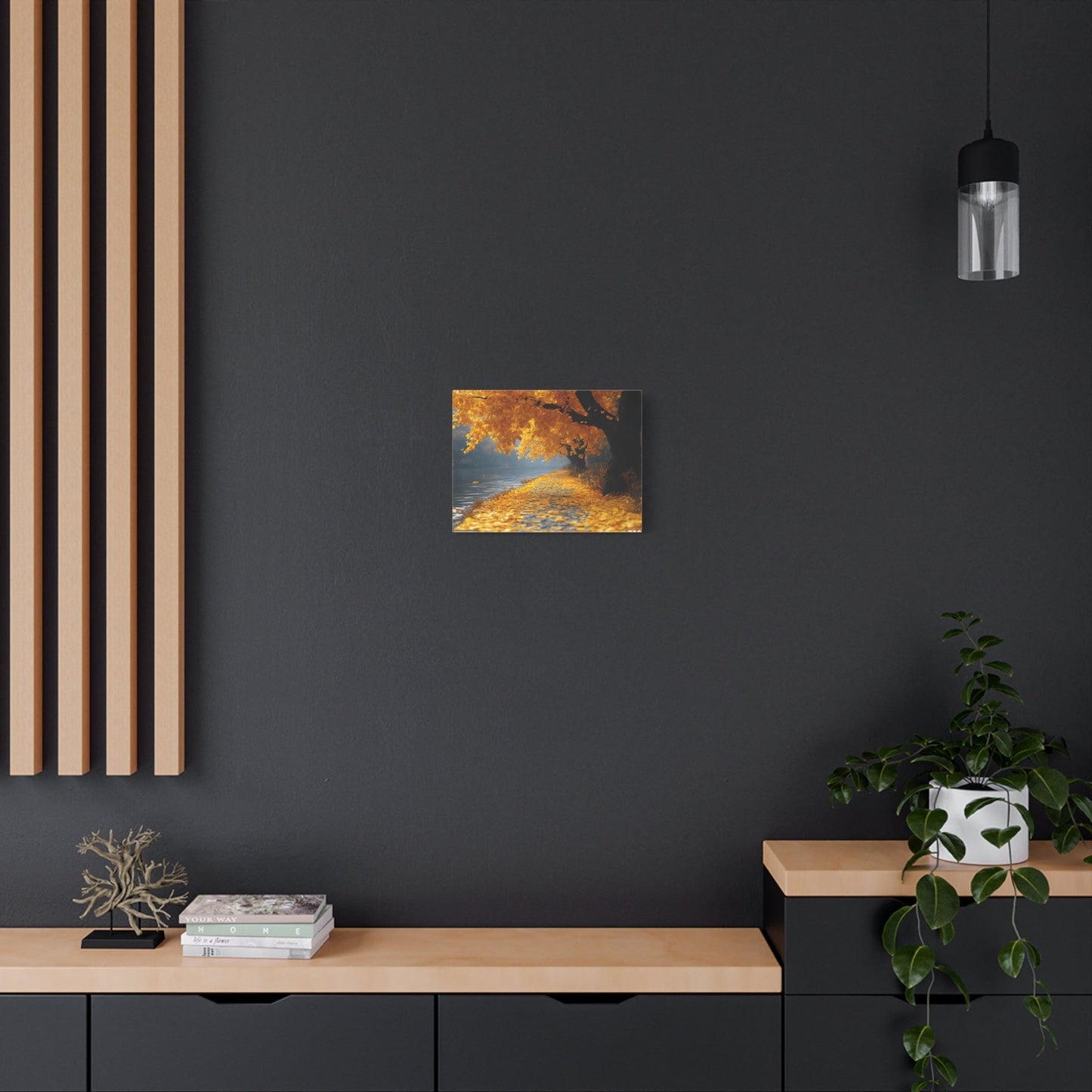 Autumn Serenity Canvas Wall Art, Fall Decor, Nature Photography, Thanksgiving Gift, Home Wall Decoration