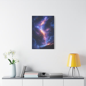 Celestial Canvas Print, Galaxy Wall Art, Home Decor, Starry Night Artwork, Cosmic Print