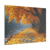 Autumn Décor, Canvas Art, AI Autumn Landscape, Nature Artwork Gift, Modern Wall Hanging, Unique Wall Art