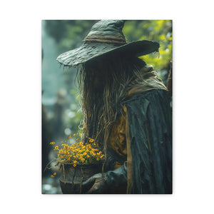 Mystical Canvas Art Print, Wall Decor, Nature Lover Gift, Autumn Decor, Wizard Painting, Fantasy Artwork