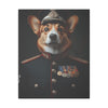 Pembroke Welsh Corgi Military Wall Art - Patriotic Dog Décor for Army, Air Force, Navy, Marines