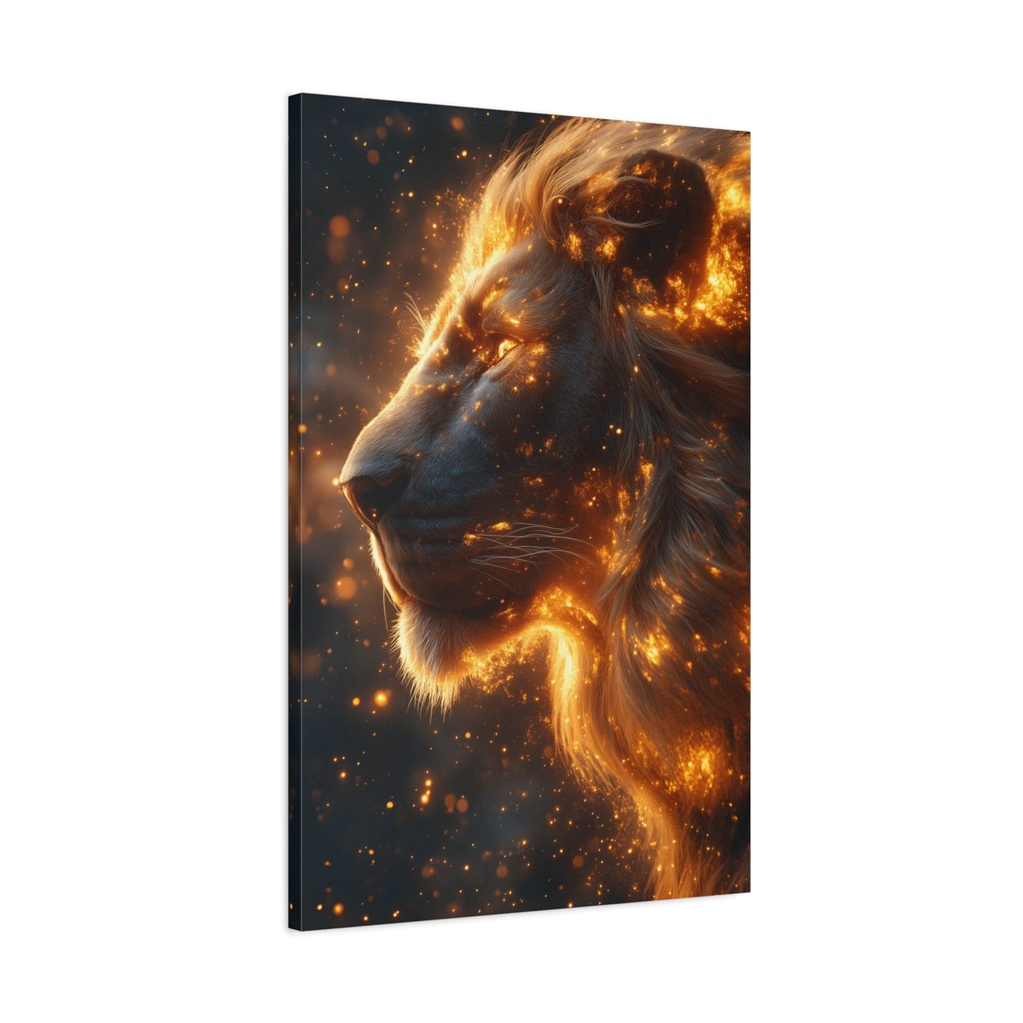 Majestic Lion Canvas Art - Wall Decor, Animal Print, Home Decoration, Gift for Animal Lovers, Stunning Wall Art