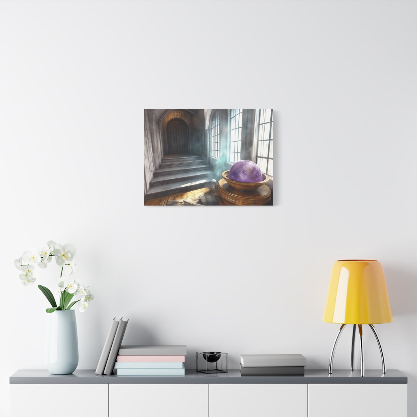 Mystical Canvas Wall Art, Fantasy Decor, Home Aesthetic, Gift for Wizards, Witch Decor, Halloween Art, Magical Atmosphere