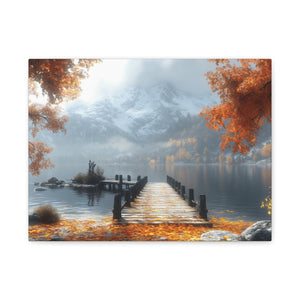 Autumn Landscape Canvas Print, Fall Wall Art, Cozy Home Decor, Nature Photography, Seasonal Decor, Gift for Nature Lovers