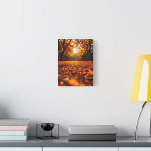 Autumn Landscape Canvas Print, Fall Decor, Cozy Room Art, Home Wall Decor, Gift for Nature Lovers, Thanksgiving Decoration